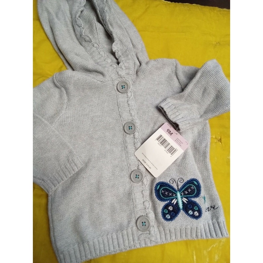 Girls OshKosh B'gosh hooded sweater 9 months